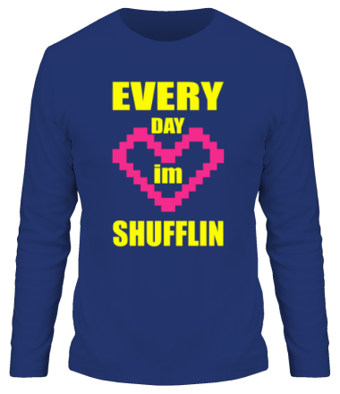 Мужская футболка длинный рукав  Shufflin (каждый день)