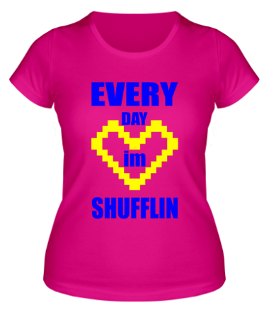 Женская футболка  Shufflin (каждый день)