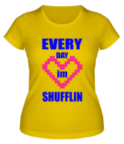 Женская футболка  Shufflin (каждый день) фото