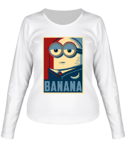 Женская футболка длинный рукав Banana фото