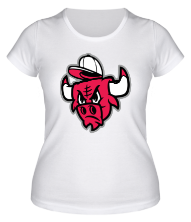 Женская футболка Chicago Bulls (в кепке)