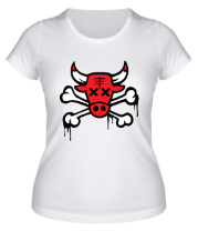 Женская футболка Chicago Bulls (череп) фото