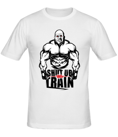Мужская футболка Shut up and train