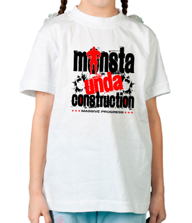 Детская футболка Monsta unda construction