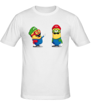 Мужская футболка Миньон Супер Марио фото