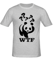 Мужская футболка WTF - белая панда фото