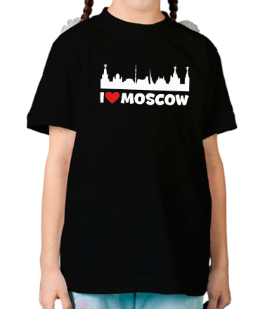 Детская футболка Я люблю тебя, Москва