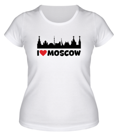 Женская футболка Я люблю тебя, Москва