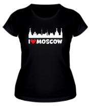 Женская футболка Я люблю тебя, Москва фото