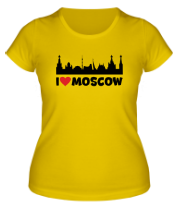 Женская футболка Я люблю тебя, Москва фото