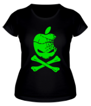 Женская футболка Apple череп фото