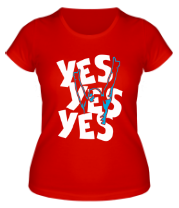 Женская футболка Yes, yes, yes  фото