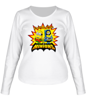 Женская футболка длинный рукав Миньоны фото
