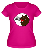 Женская футболка Медведь  фото