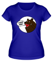 Женская футболка Медведь 
