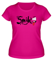 Женская футболка Улыбка (smile)  фото