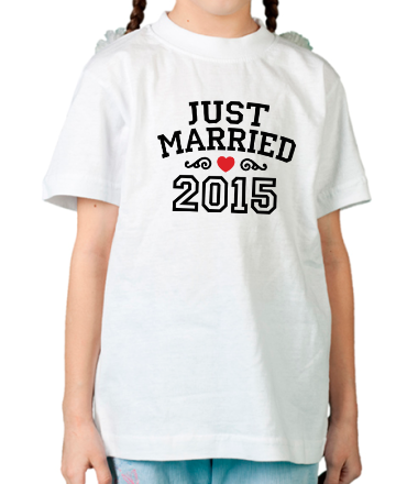 Детская футболка Just married 2015