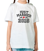 Детская футболка Just married 2015 фото