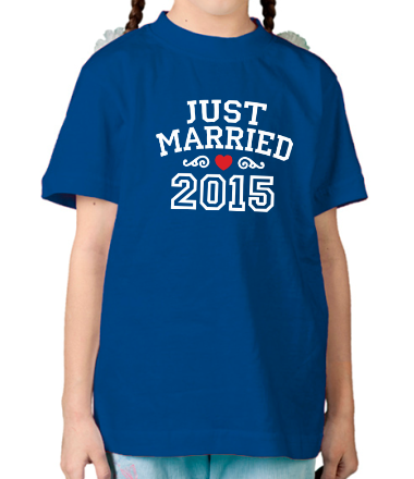 Детская футболка Just married 2015