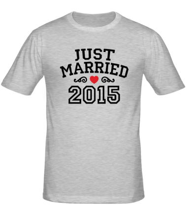 Мужская футболка Just married 2015