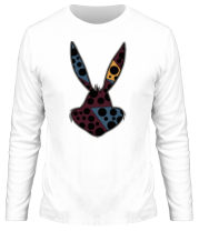 Мужская футболка длинный рукав Ушастый кролик  фото