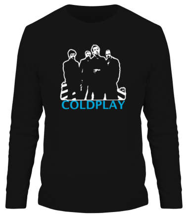 Мужская футболка длинный рукав Coldplay