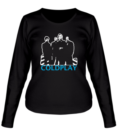 Женская футболка длинный рукав Coldplay