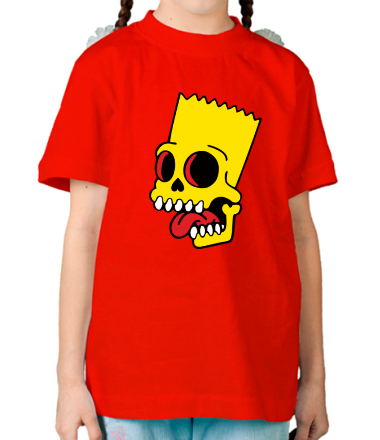 Детская футболка Барт Симпсон. Зомби 