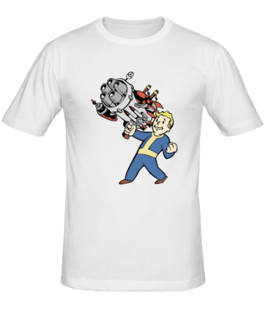 Мужская футболка Vault boy with a Big Gun