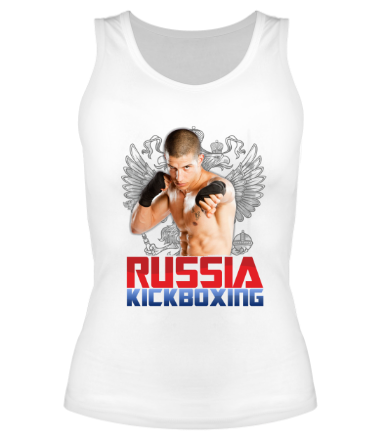 Женская майка борцовка Russia Kickboxing