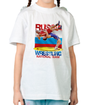 Детская футболка Russia Wrestling фото