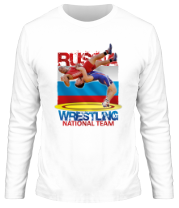 Мужская футболка длинный рукав Russia Wrestling фото
