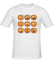 Мужская футболка Набор тыкв (Хеллоуин)  фото