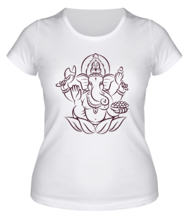 Женская футболка Индийский слон
