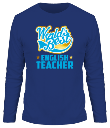 Мужская футболка длинный рукав World's Best English Teacher