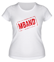 Женская футболка Mband logo фото