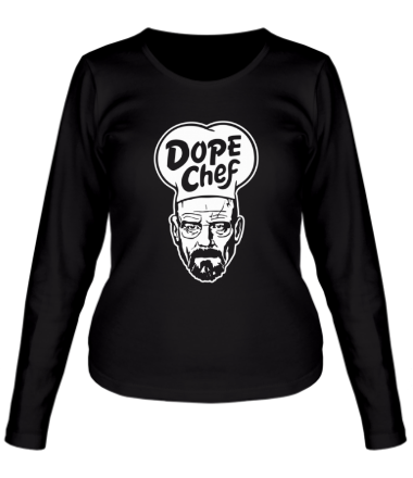 Женская футболка длинный рукав Heisenberg Dope Chef