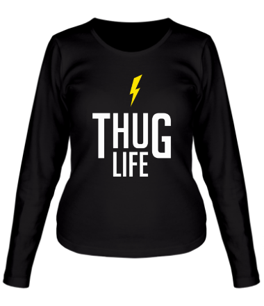 Женская футболка длинный рукав Thug Life