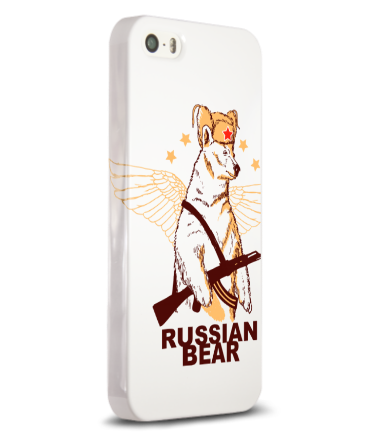 Чехол для iPhone Russian Bear