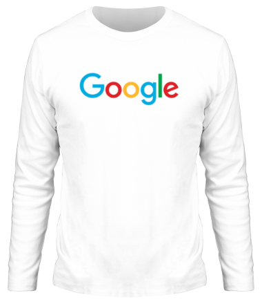 Мужская футболка длинный рукав Google 2015