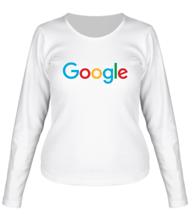 Женская футболка длинный рукав Google 2015