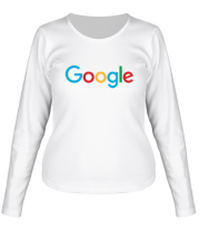 Женская футболка длинный рукав Google 2015 фото