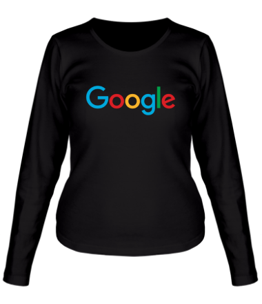 Женская футболка длинный рукав Google 2015