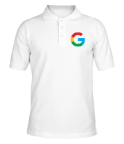 Мужская футболка поло Google 2015 (big logo)