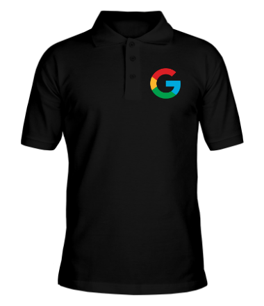 Мужская футболка поло Google 2015 (big logo)