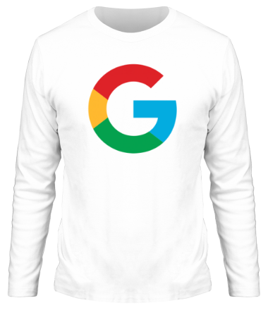 Мужская футболка длинный рукав Google 2015 (big logo)