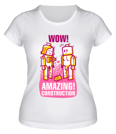 Женская футболка Amazing construction