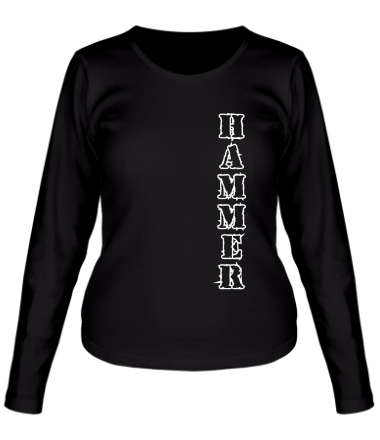 Женская футболка длинный рукав Тренажёрный зал Hammer (3)