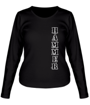 Женская футболка длинный рукав Тренажёрный зал Hammer (3) фото
