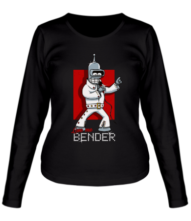 Женская футболка длинный рукав Бендер